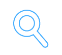 Magnifying glass search icon